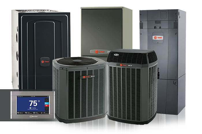 Trane products in a group