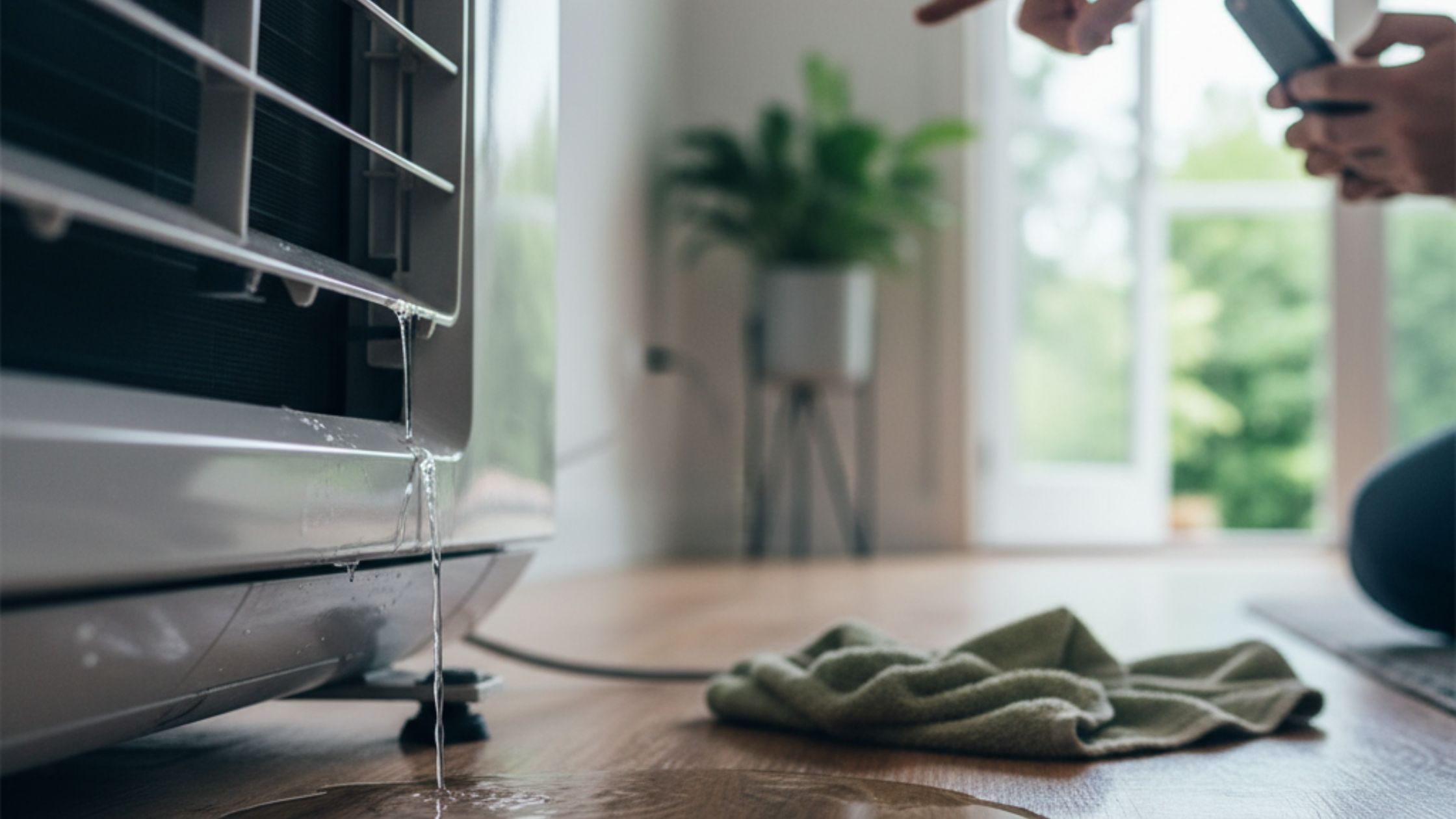 AC unit leaking water