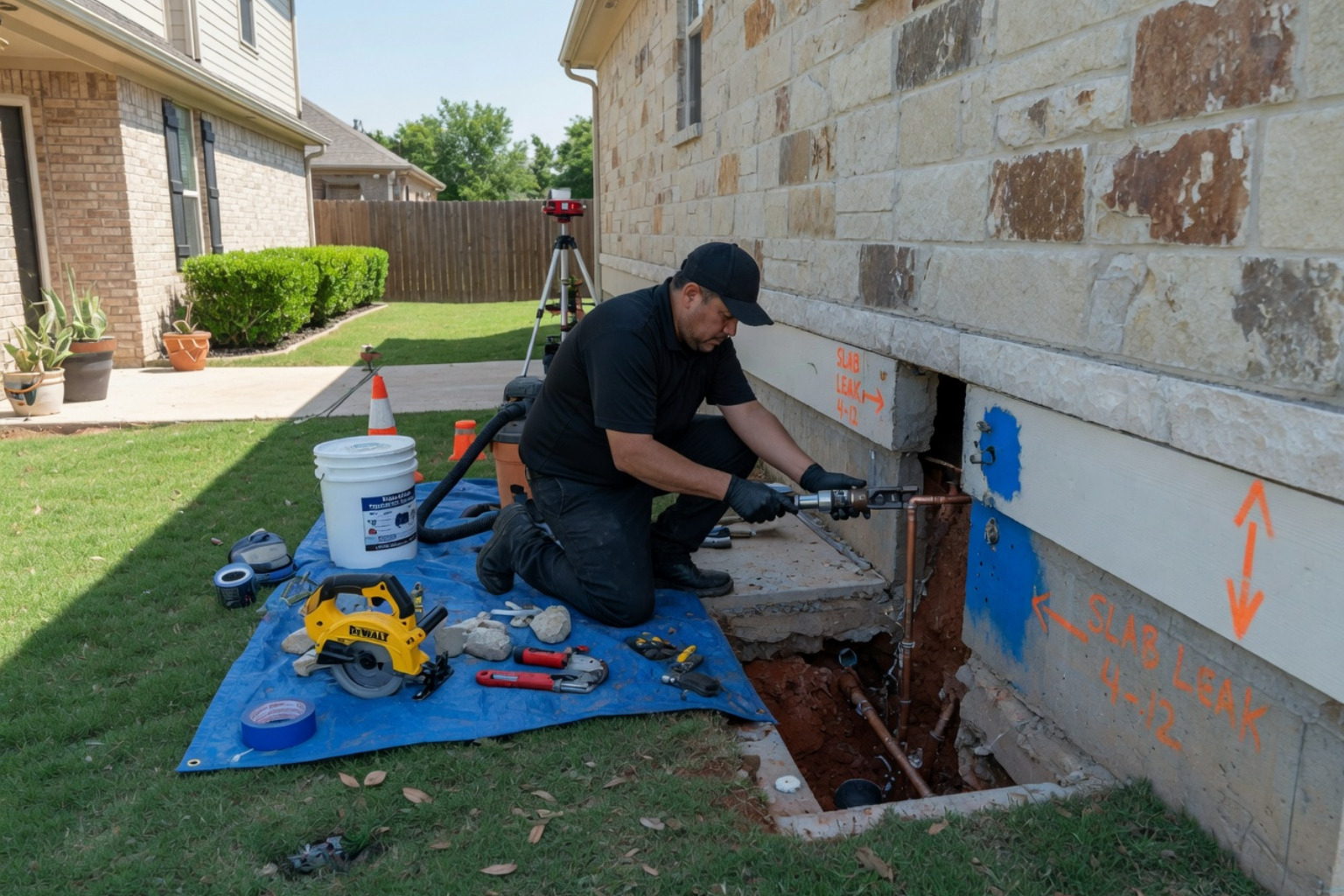 dallas slab leak repair