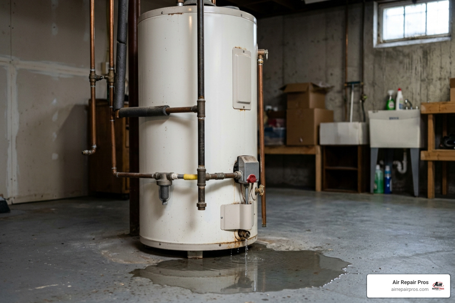 water heater leaking