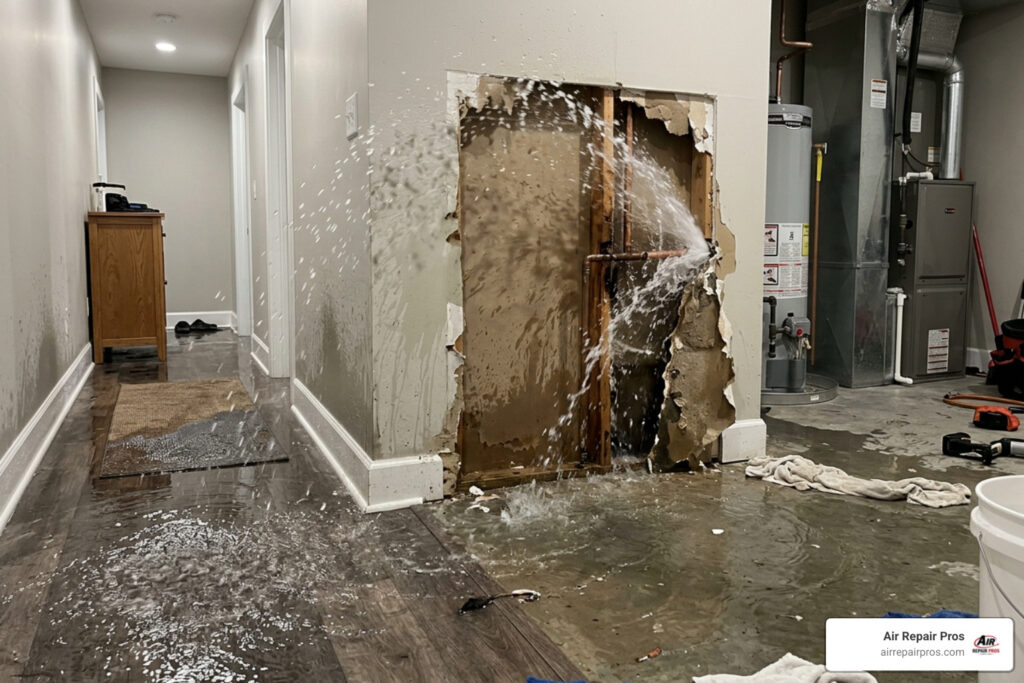 burst pipe what to do