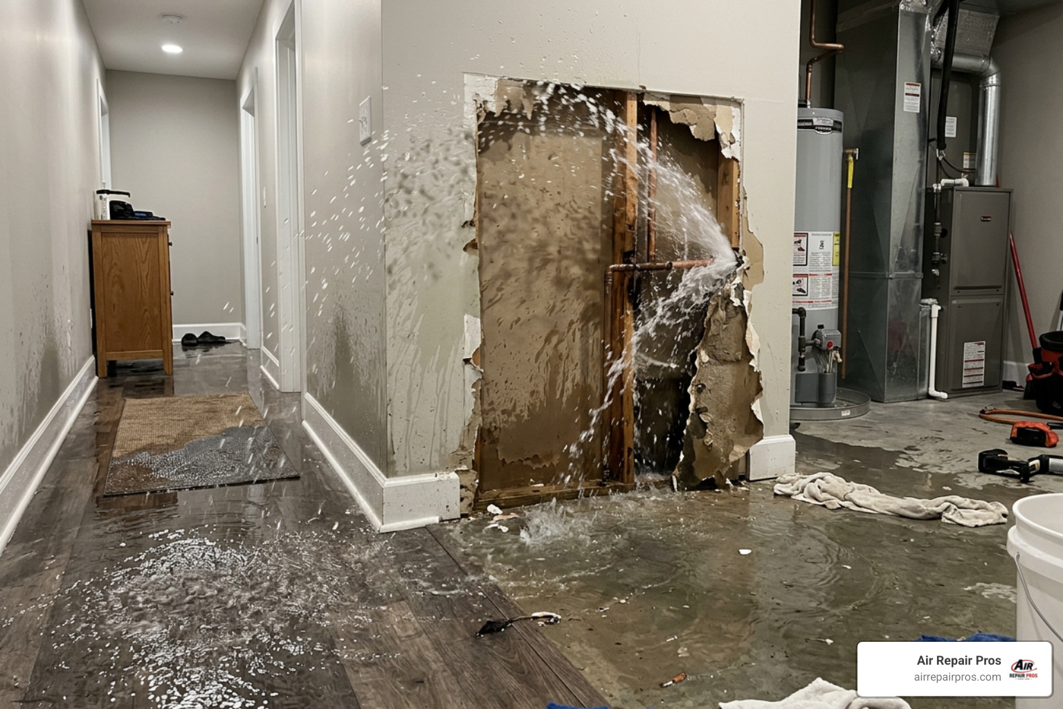 burst pipe what to do
