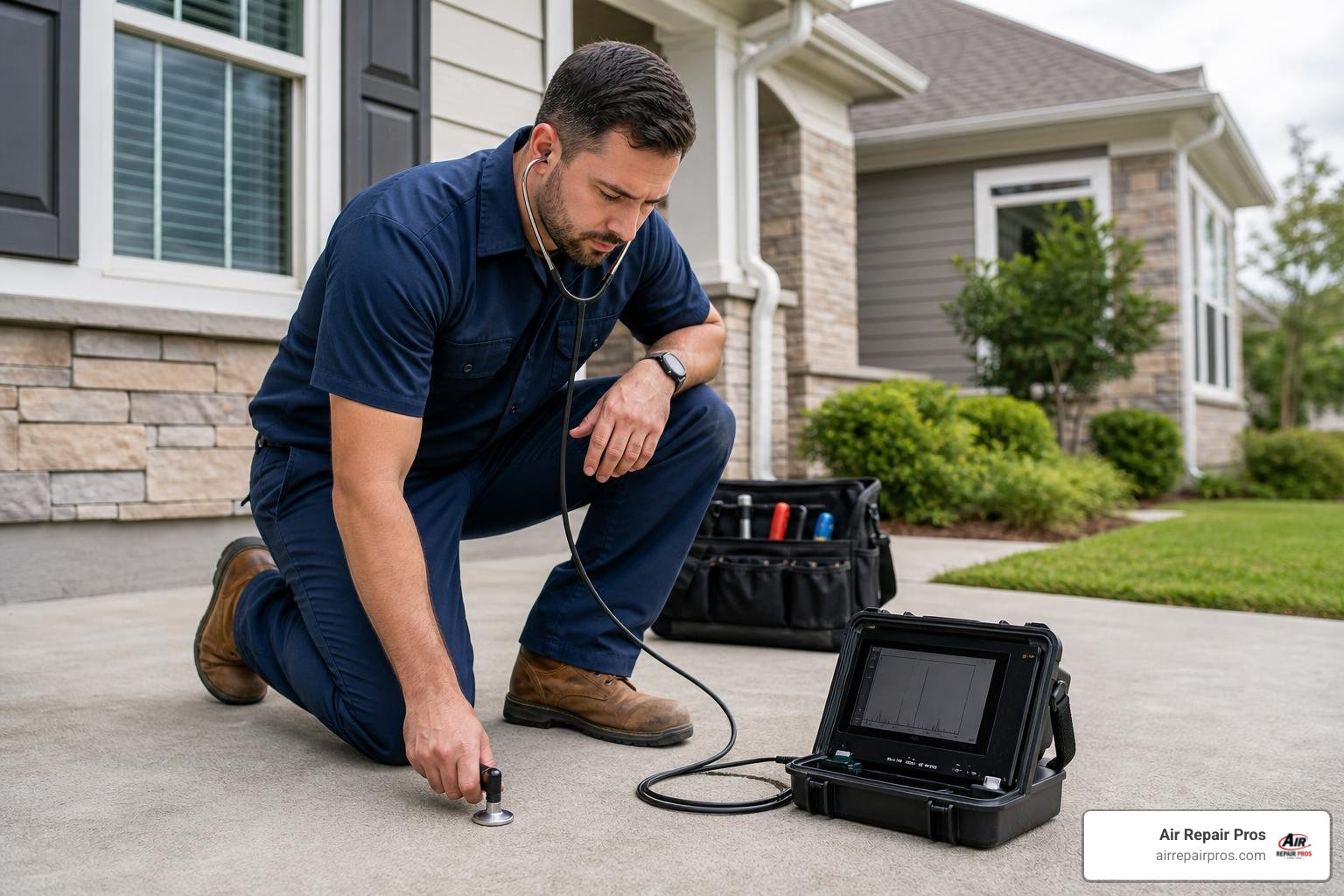 how plumbers detect slab leaks