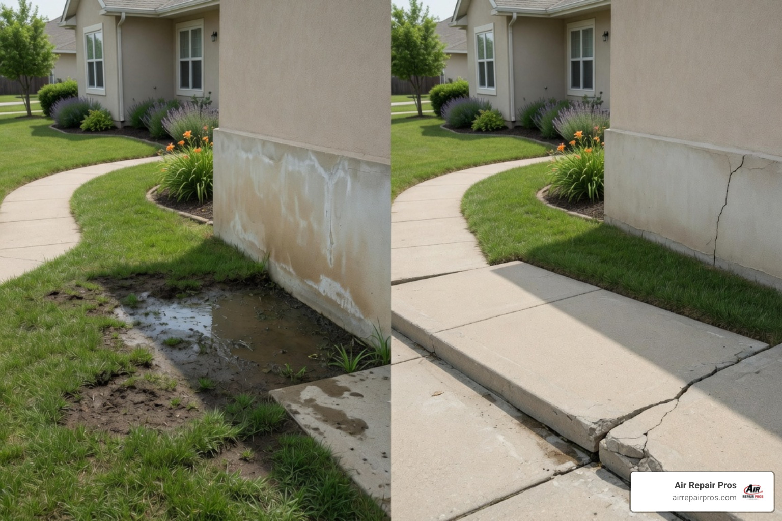 slab leak vs foundation leak